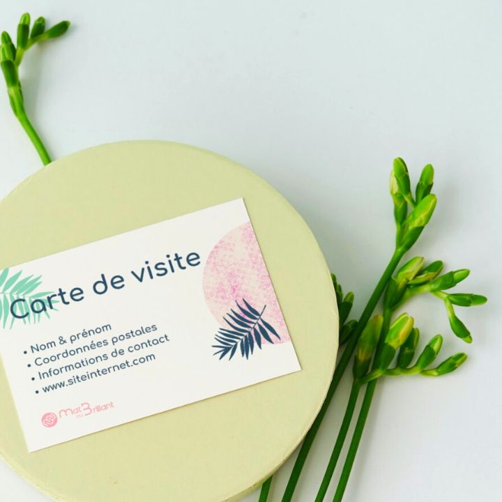 Carte de visite papier recyclé